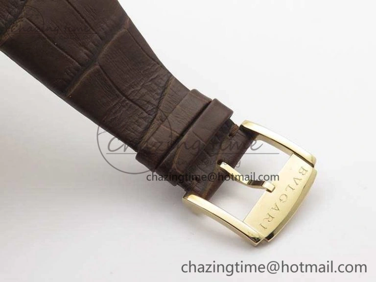 EasyCare OCTO 12028 RG JL Best Edition White Dial On Brown Leather Strap A 5832
