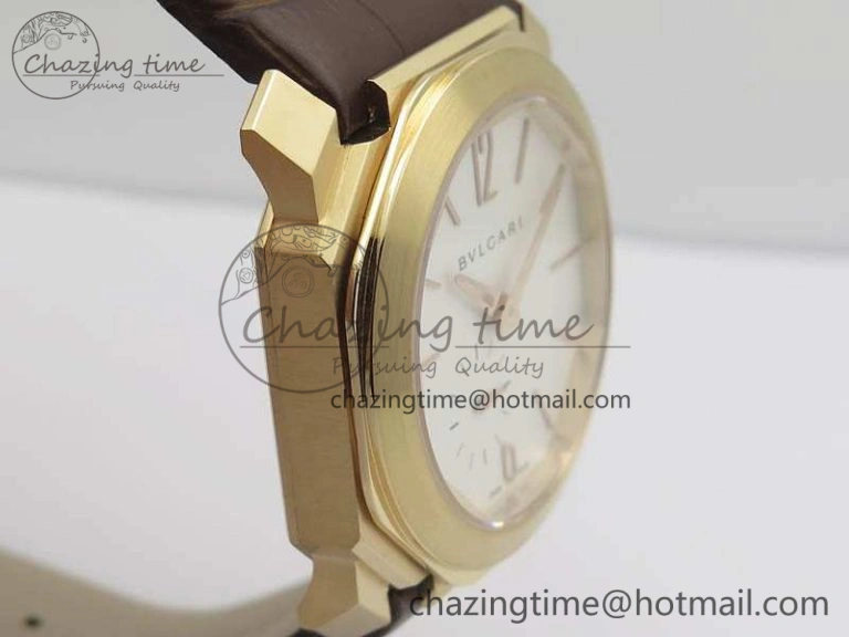 EasyCare OCTO 12028 RG JL Best Edition White Dial On Brown Leather Strap A 5832