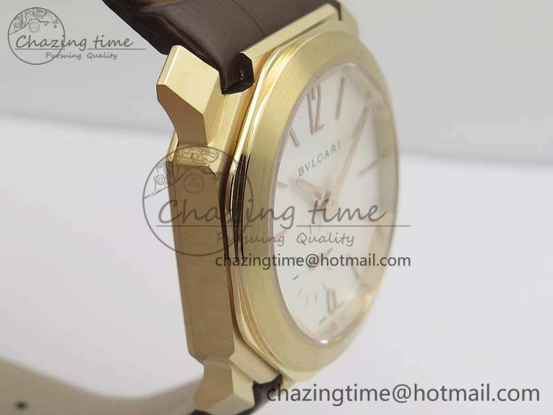 EasyCare OCTO 12028 RG JL Best Edition White Dial On Brown Leather Strap A 5832