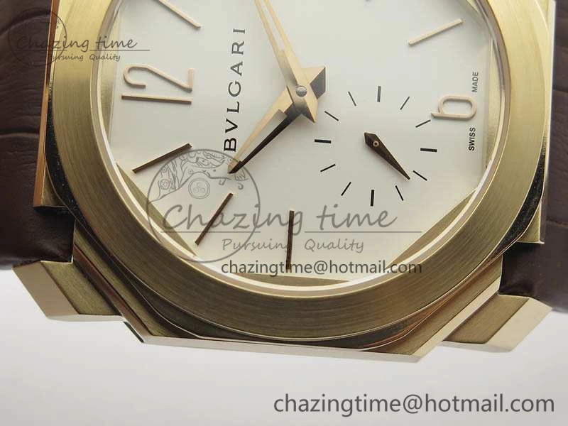 EasyCare OCTO 12028 RG JL Best Edition White Dial On Brown Leather Strap A 5832