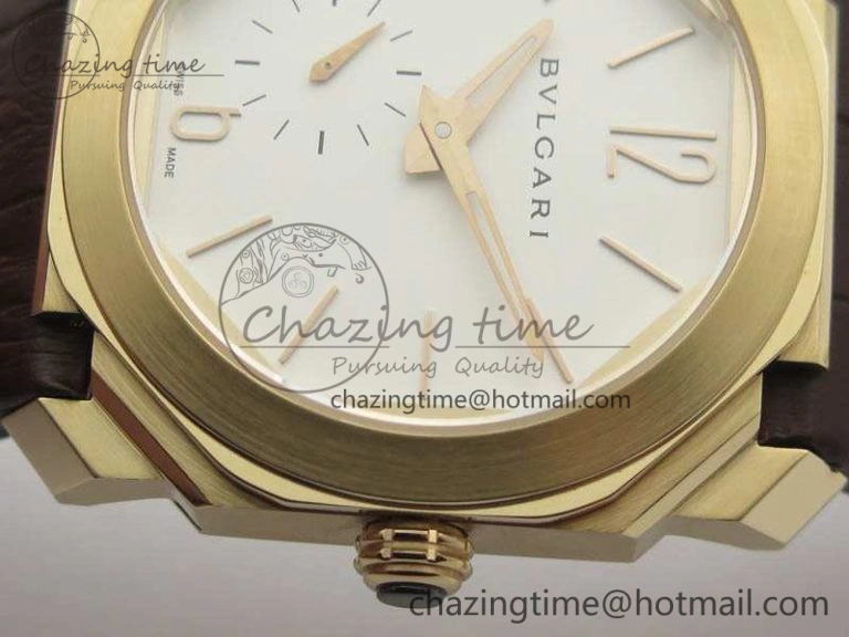 EasyCare OCTO 12028 RG JL Best Edition White Dial On Brown Leather Strap A 5832