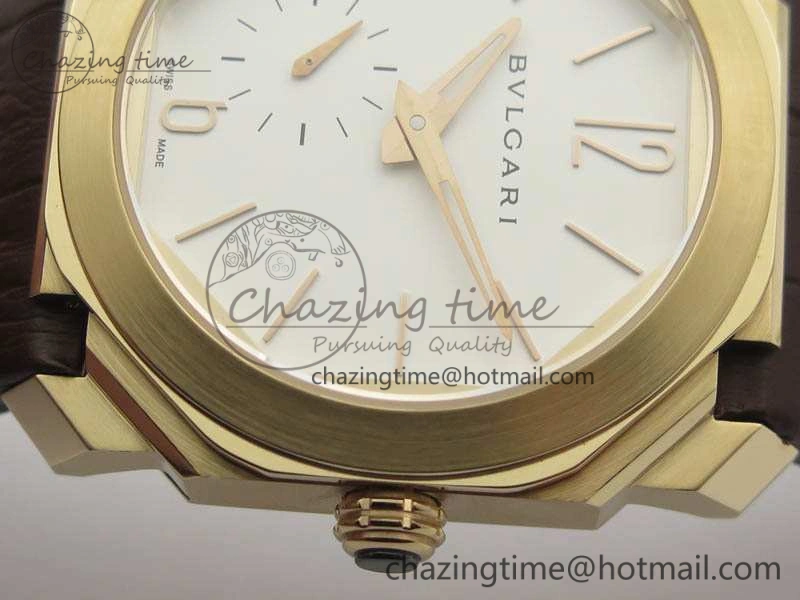 EasyCare OCTO 12028 RG JL Best Edition White Dial On Brown Leather Strap A 5832