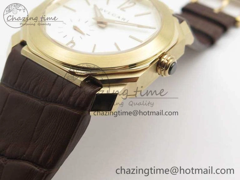 EasyCare OCTO 12028 RG JL Best Edition White Dial On Brown Leather Strap A 5832