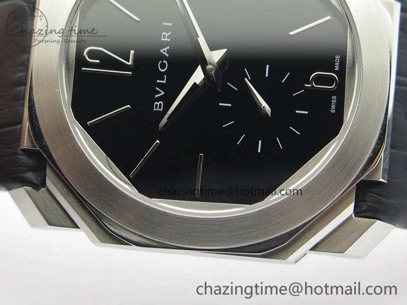 OCTO 12028 SS JL Best Edition Black Dial On Black Leather Strap A Modern 5833