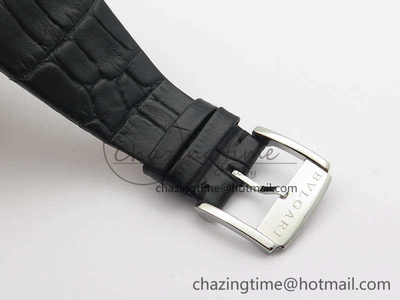 Casual OCTO 12028 SS JL Best Edition White Dial On Black Leather Strap A 5834