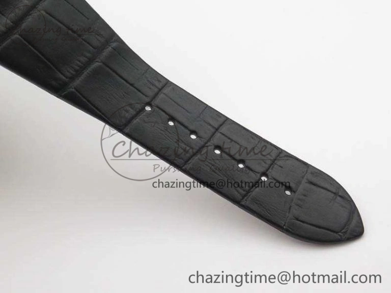 Casual OCTO 12028 Satin Polished SS JL Best Edition Gray Dial On Black Leather Strap 5830
