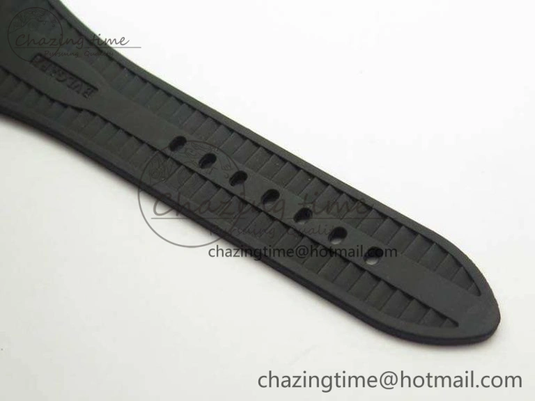 Premium OCTO DLC JL 1:1 Best Edition Black Dial Silver Markers On Rubber Strap BVL193 ( Free Leather Strap) 5823