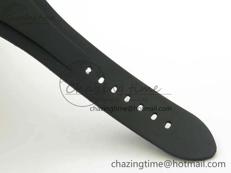 Premium OCTO DLC JL 1:1 Best Edition Black Dial Silver Markers On Rubber Strap BVL193 ( Free Leather Strap) 5823