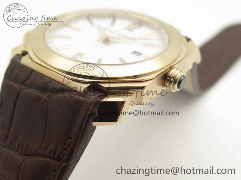 OCTO RG JL 1:1 Best Edition White Dial On Leather Strap BVL193 ( Free Rubber Strap ) Resilient 5820