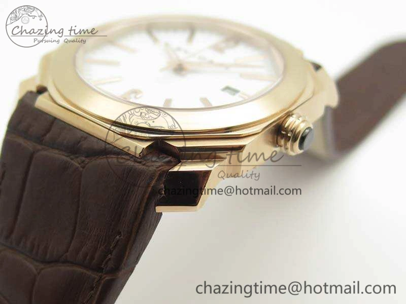 OCTO RG JL 1:1 Best Edition White Dial On Leather Strap BVL193 ( Free Rubber Strap ) Resilient 5820