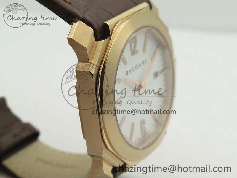OCTO RG JL 1:1 Best Edition White Dial On Leather Strap BVL193 ( Free Rubber Strap ) Resilient 5820