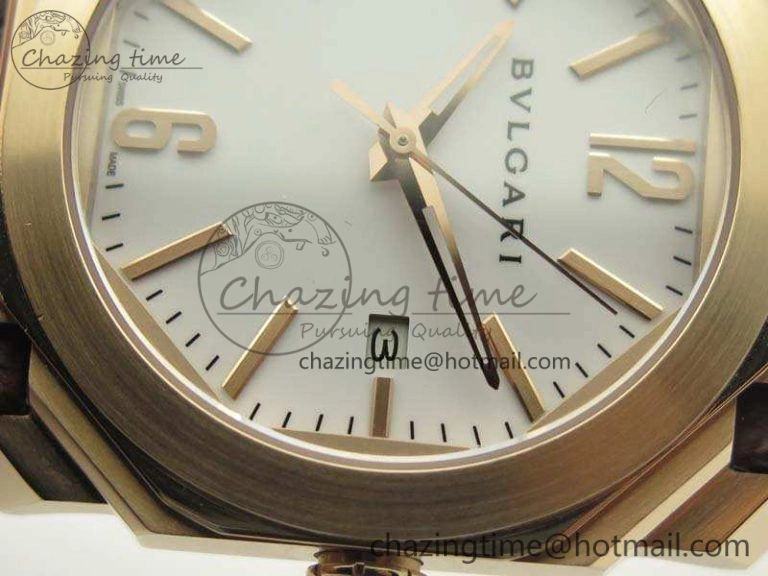 OCTO RG JL 1:1 Best Edition White Dial On Leather Strap BVL193 ( Free Rubber Strap ) Resilient 5820