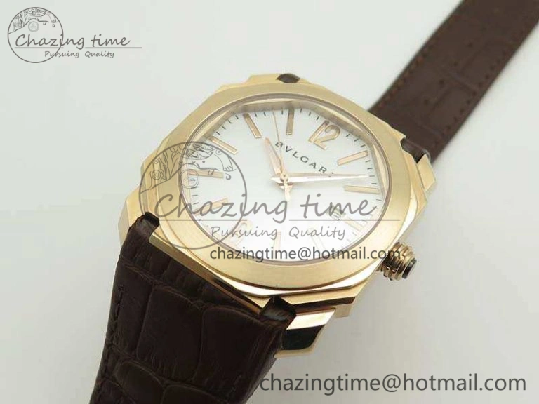 OCTO RG JL 1:1 Best Edition White Dial On Leather Strap BVL193 ( Free Rubber Strap ) Resilient 5820