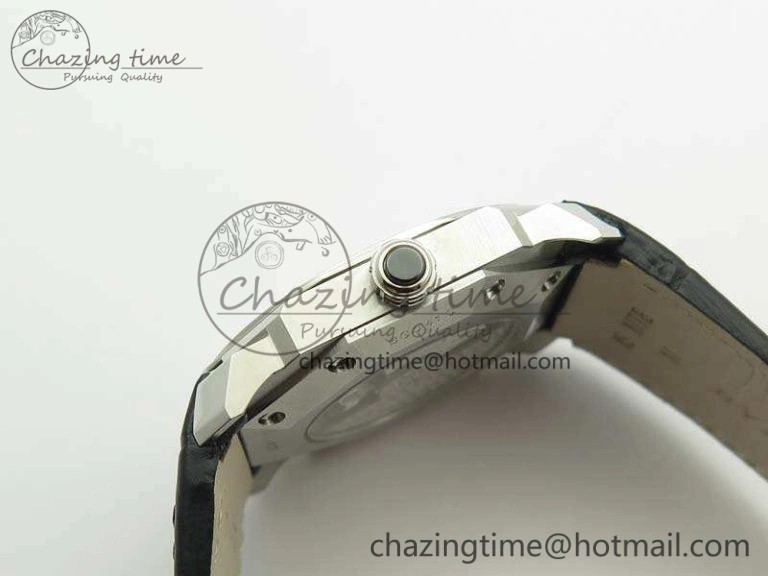 ZeroBulk OCTO SS JL 1:1 Best Edition Blue Dial On Leather Strap BVL193 ( Free Rubber Strap) 5825