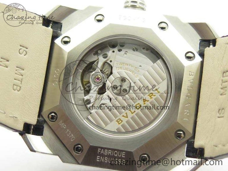 ZeroBulk OCTO SS JL 1:1 Best Edition Blue Dial On Leather Strap BVL193 ( Free Rubber Strap) 5825