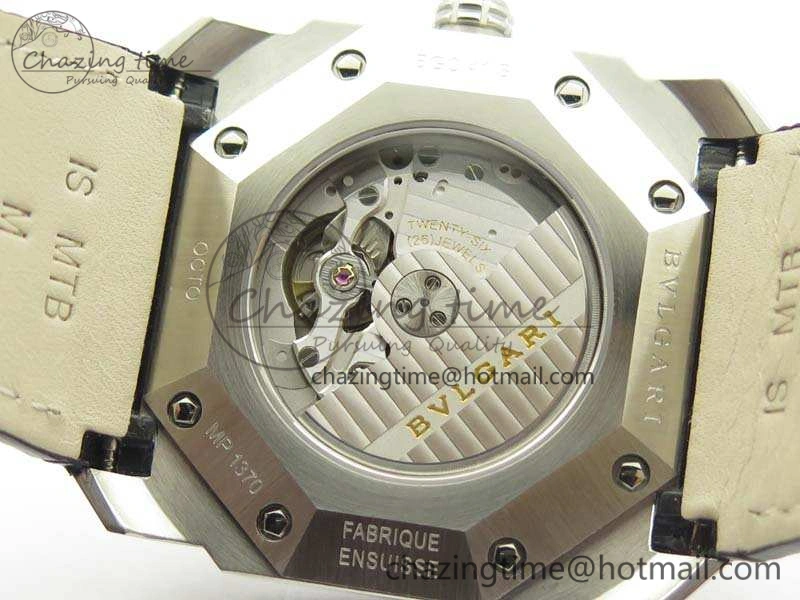 ZeroBulk OCTO SS JL 1:1 Best Edition Blue Dial On Leather Strap BVL193 ( Free Rubber Strap) 5825
