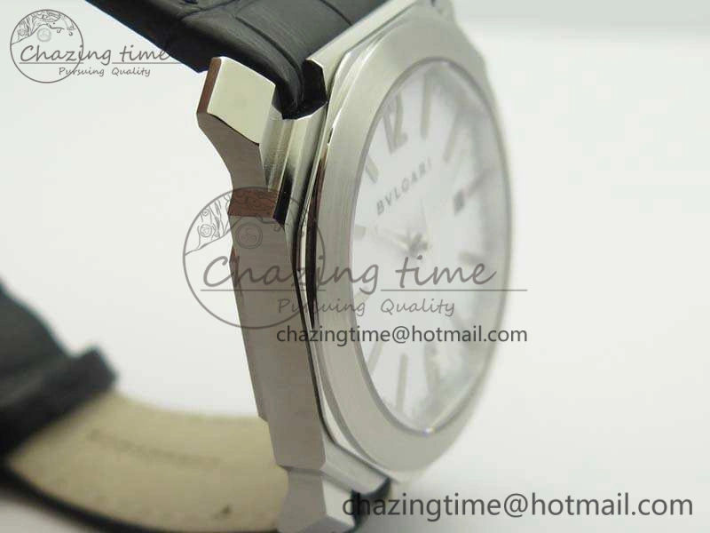 OCTO SS JL 1:1 Best Edition White Dial On Leather Strap BVL Supportive 5827
