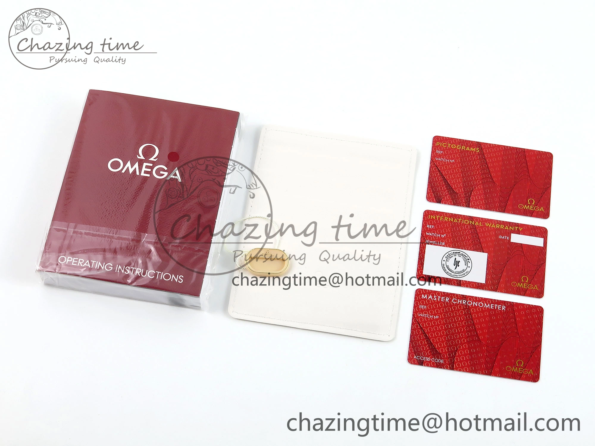 OMEGA GIFT BOXSET WITH PAPERS AND CARDS StreetReady 7797