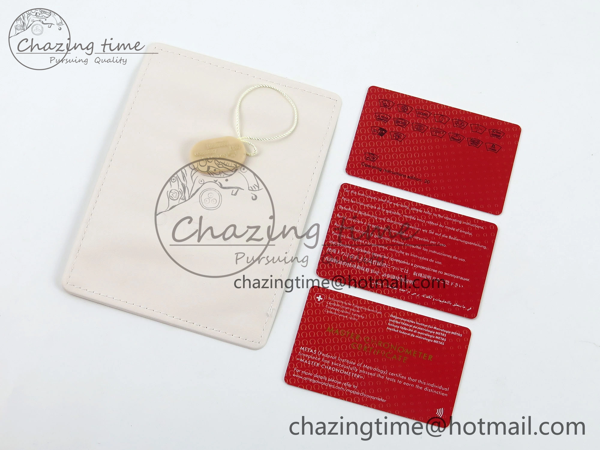 OMEGA GIFT BOXSET WITH PAPERS AND CARDS StreetReady 7797