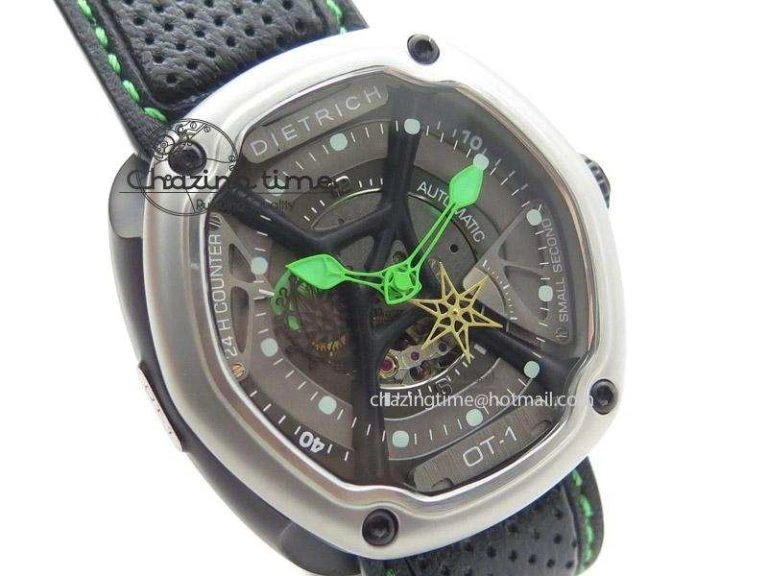 OT-1 Best Edition On Black Calf Leather Strap Miyota 82-S- Youthful 6411
