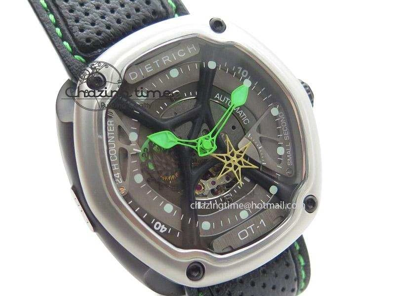 OT-1 Best Edition On Black Calf Leather Strap Miyota 82-S- Youthful 6411