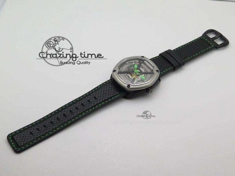 OT-1 Best Edition On Black Calf Leather Strap Miyota 82-S- Youthful 6411