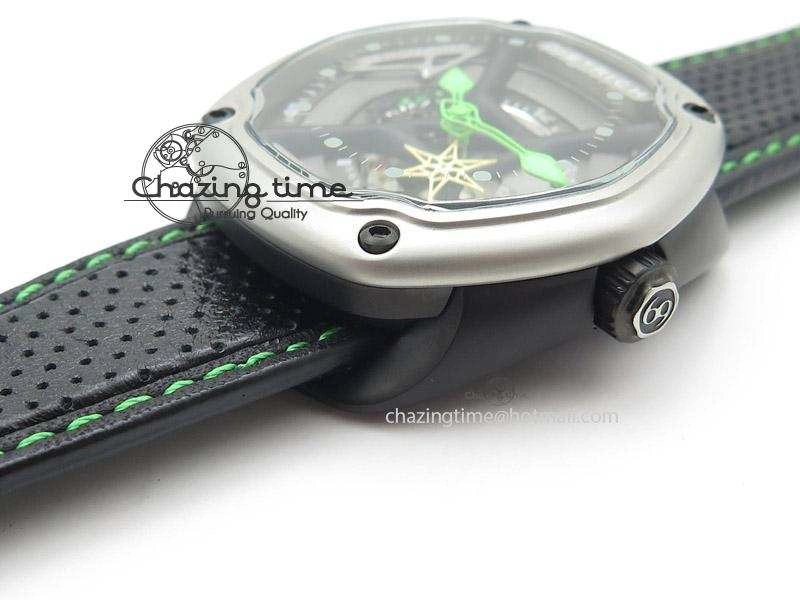 OT-1 Best Edition On Black Calf Leather Strap Miyota 82-S- Youthful 6411