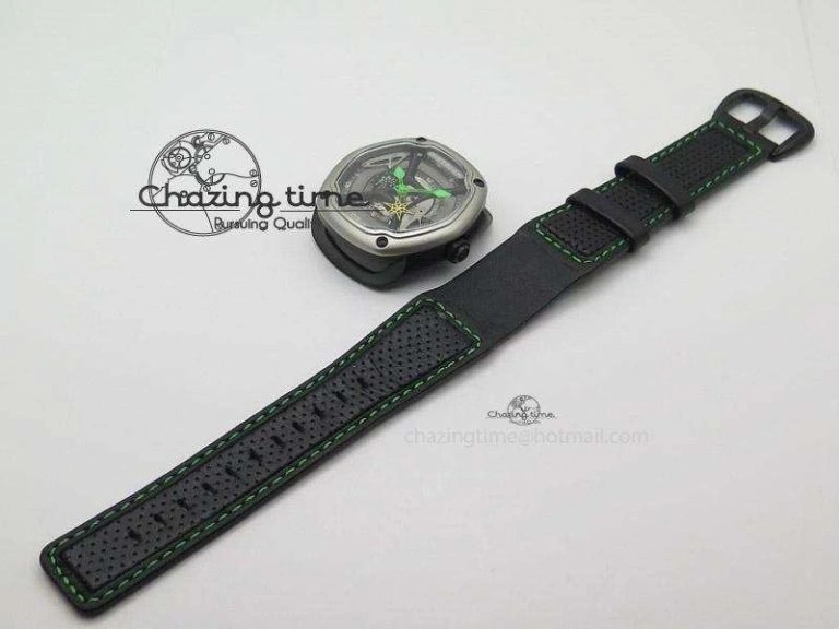 OT-1 Best Edition On Black Calf Leather Strap Miyota 82-S- Youthful 6411