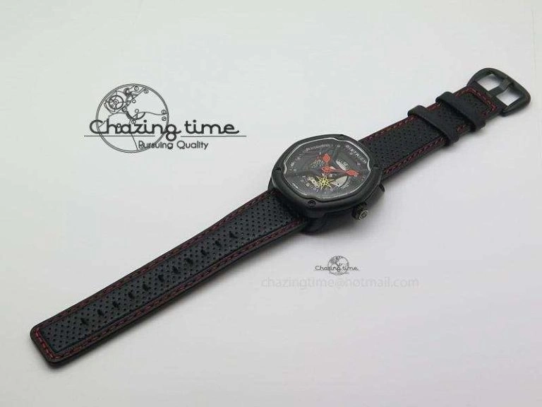 RelaxedFit OT-2 Best Edition On Black Calf Leather Strap Miyota 82-S- 6410