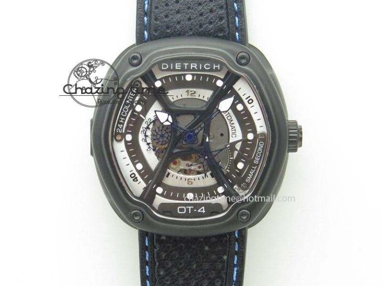 OnTrend OT-4 Best Edition On Black Calf Leather Strap Miyota 82-S- 6407