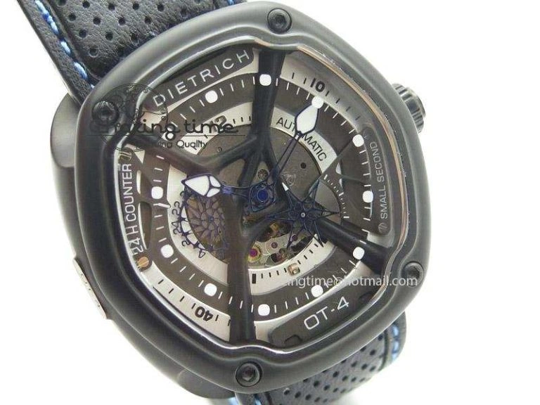OnTrend OT-4 Best Edition On Black Calf Leather Strap Miyota 82-S- 6407