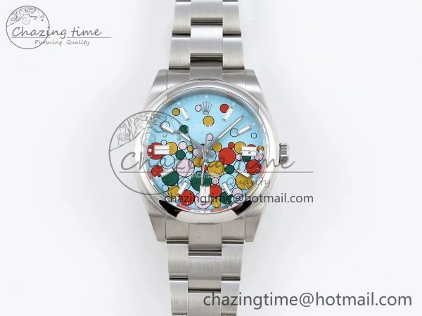 OYSTER PERPETUAL 124300 41MM GMF 1:1 BEST EDITION 904L STEEL CELEBRATION DIAL VR Attractive 1793