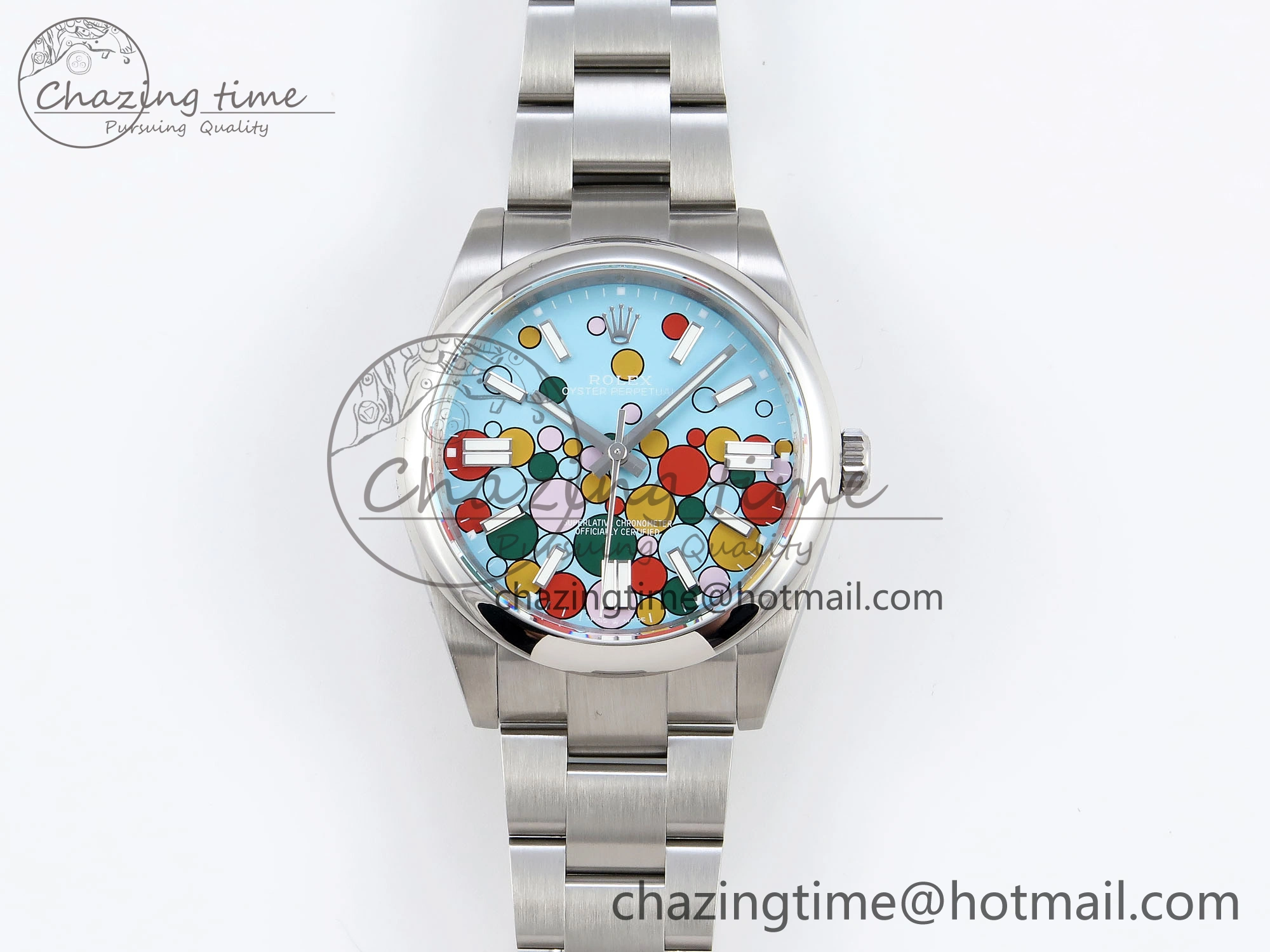 OYSTER PERPETUAL 124300 41MM GMF 1:1 BEST EDITION 904L STEEL CELEBRATION DIAL VR Attractive 1793