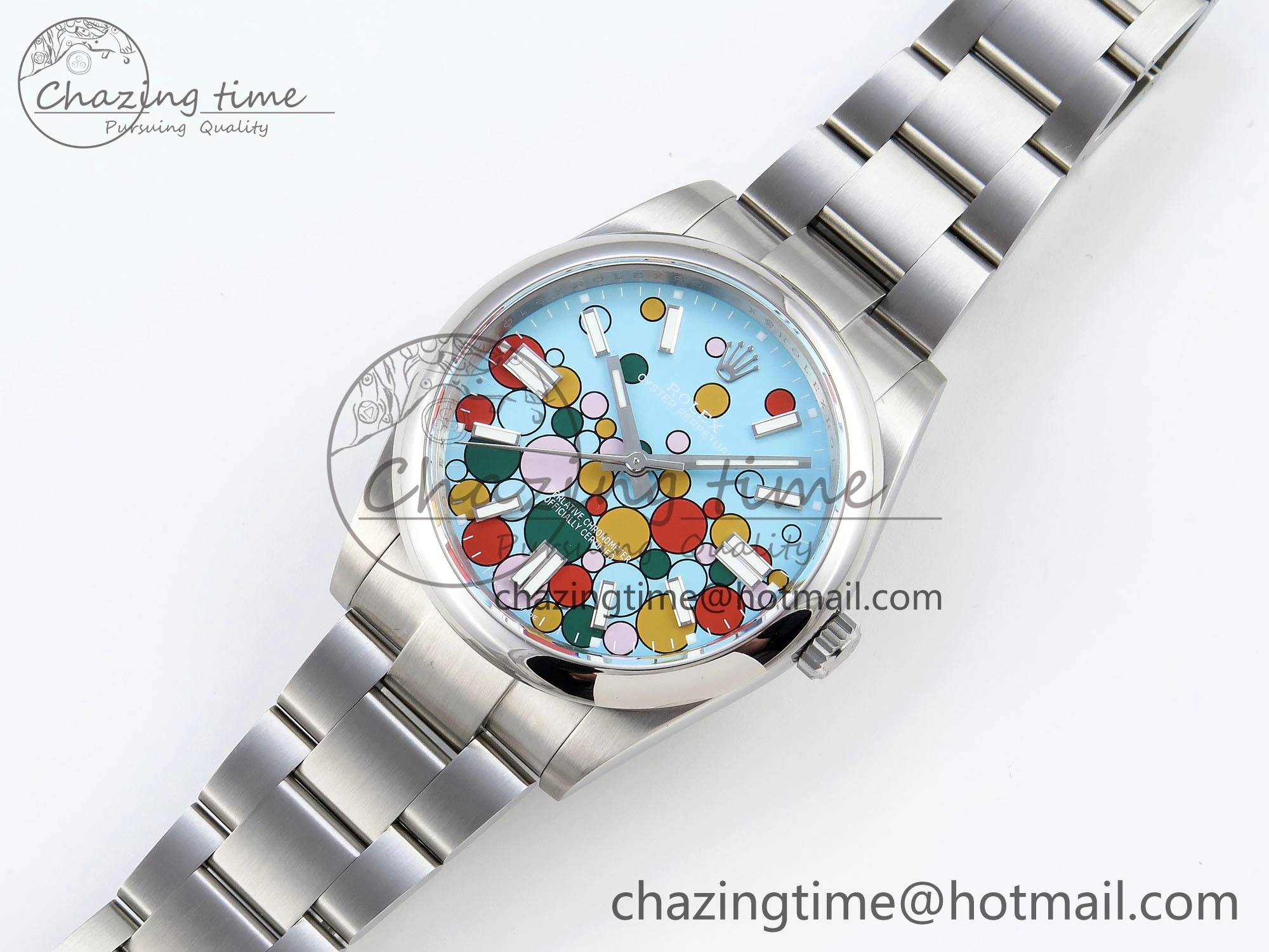 OYSTER PERPETUAL 124300 41MM GMF 1:1 BEST EDITION 904L STEEL CELEBRATION DIAL VR Attractive 1793