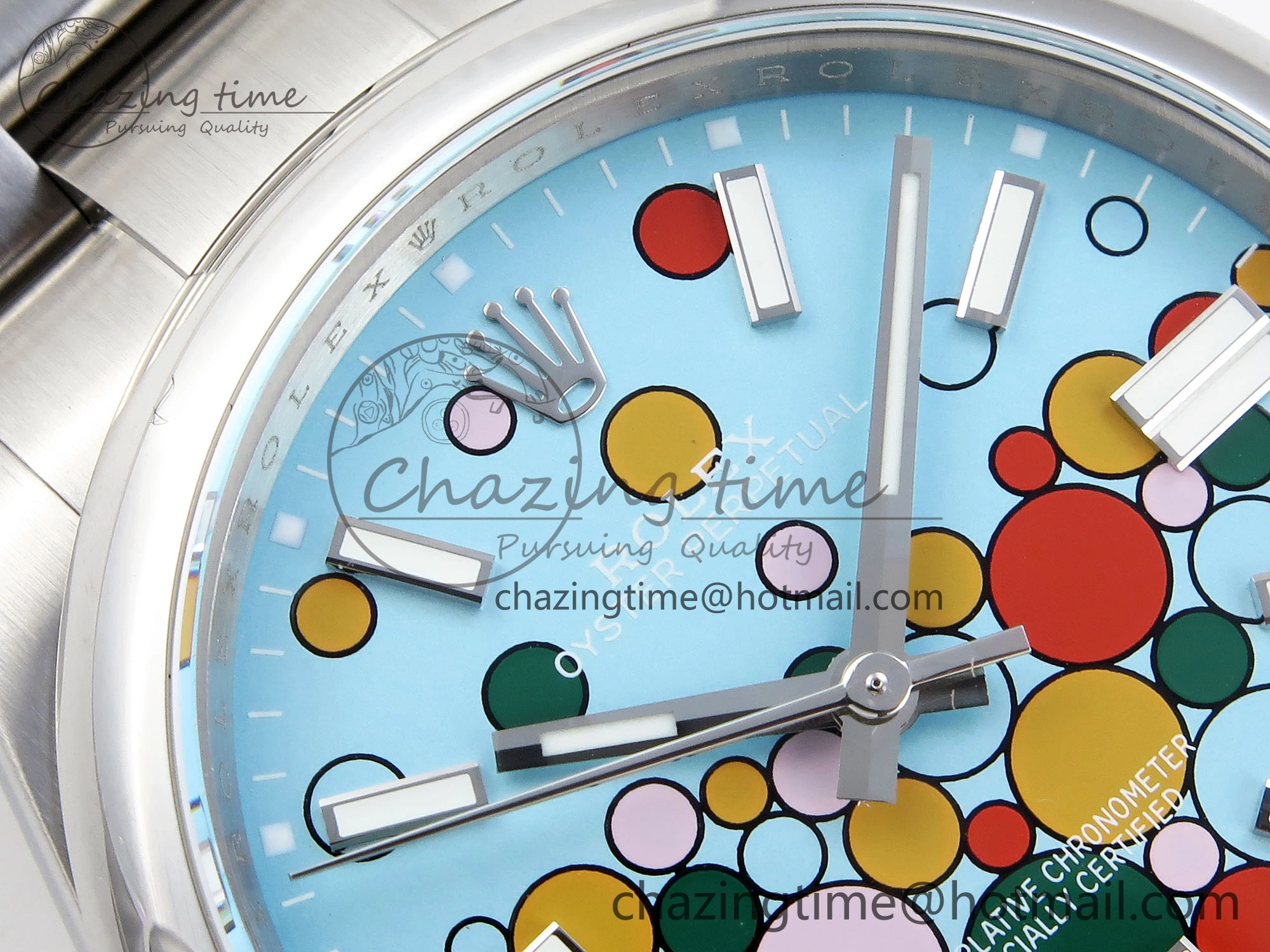 OYSTER PERPETUAL 124300 41MM GMF 1:1 BEST EDITION 904L STEEL CELEBRATION DIAL VR Attractive 1793