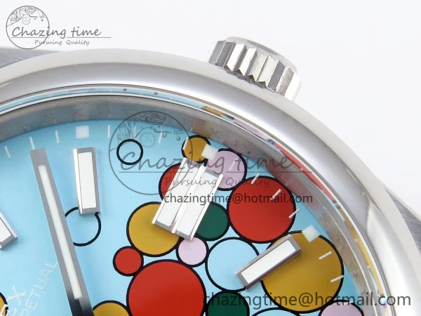 OYSTER PERPETUAL 124300 41MM GMF 1:1 BEST EDITION 904L STEEL CELEBRATION DIAL VR Attractive 1793