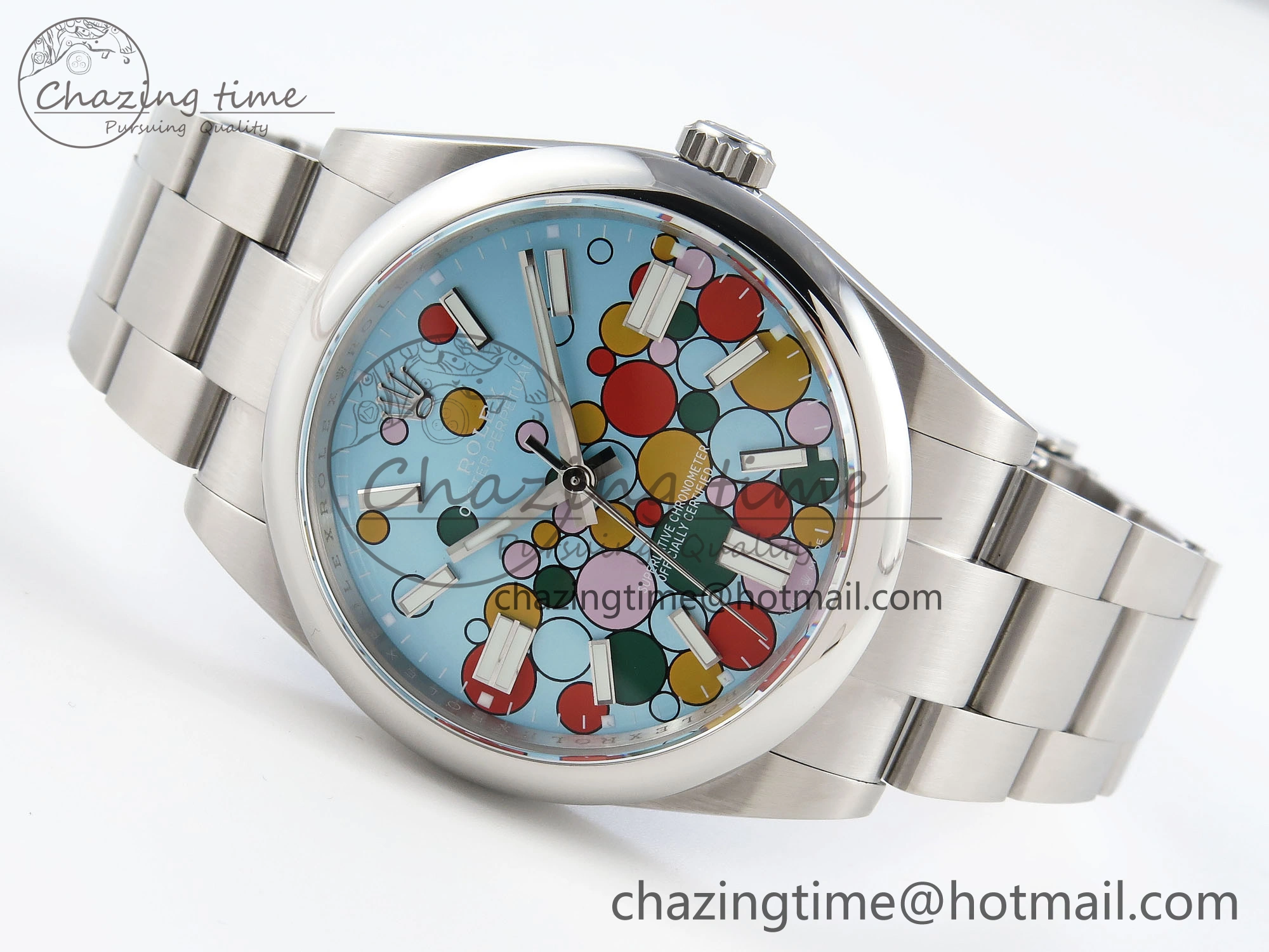 OYSTER PERPETUAL 124300 41MM GMF 1:1 BEST EDITION 904L STEEL CELEBRATION DIAL VR Attractive 1793