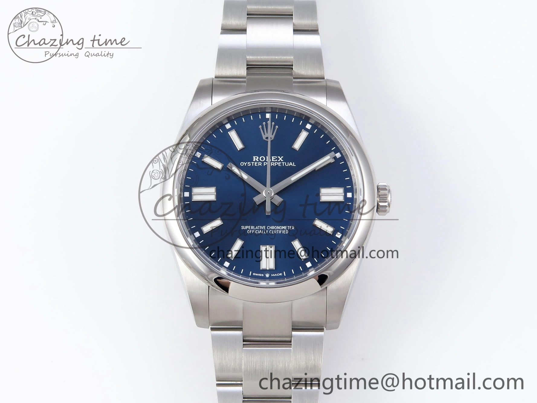 OYSTER PERPETUAL 124300 41MM VSF 1:1 BEST EDITION 904L STEEL BLUE DIAL VS Premium 1772