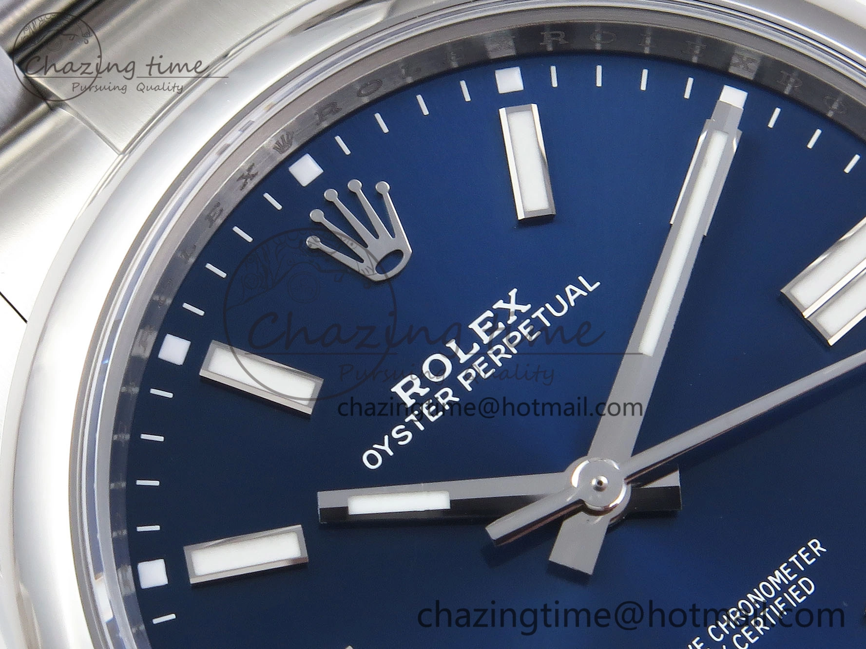 OYSTER PERPETUAL 124300 41MM VSF 1:1 BEST EDITION 904L STEEL BLUE DIAL VS Premium 1772