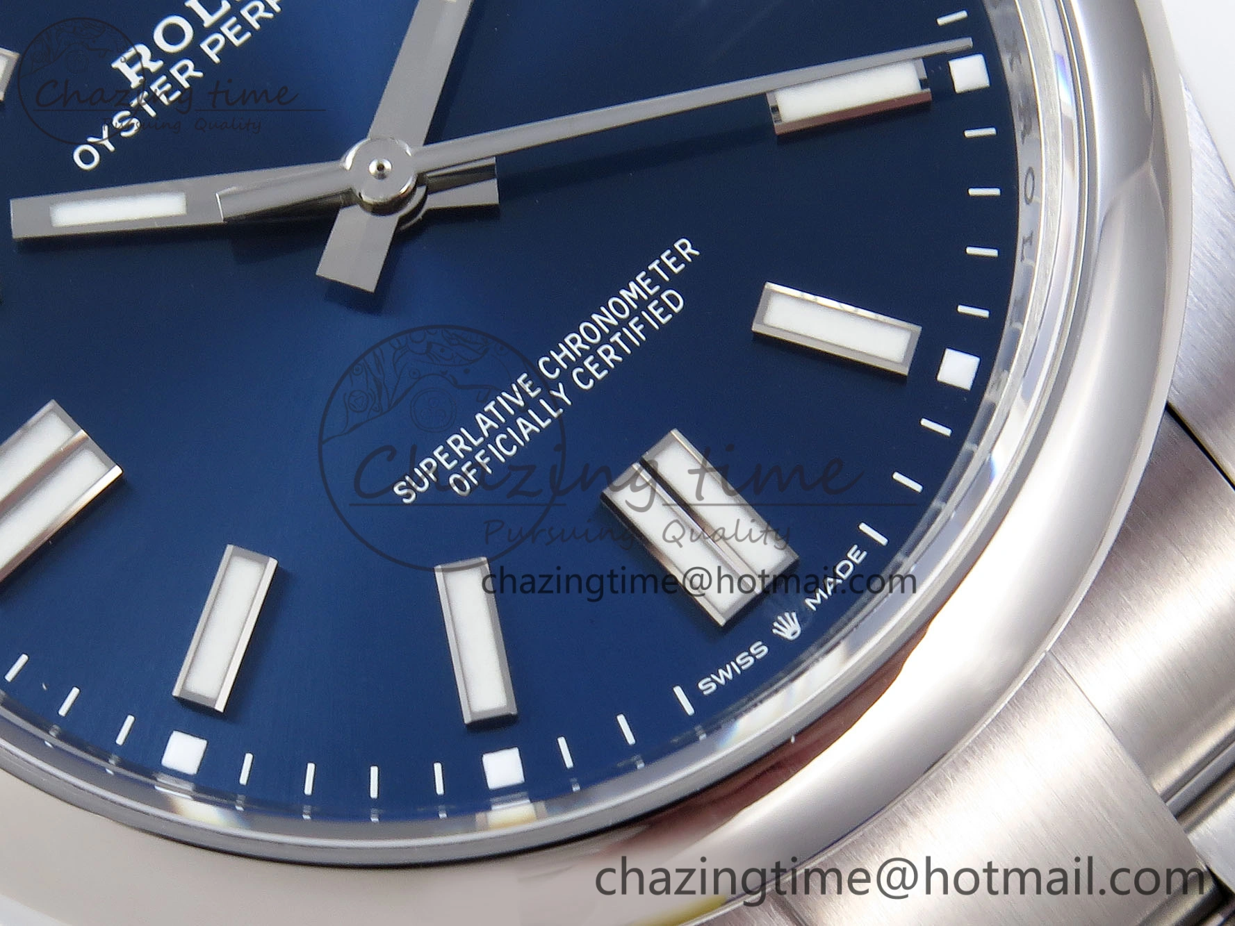 OYSTER PERPETUAL 124300 41MM VSF 1:1 BEST EDITION 904L STEEL BLUE DIAL VS Premium 1772