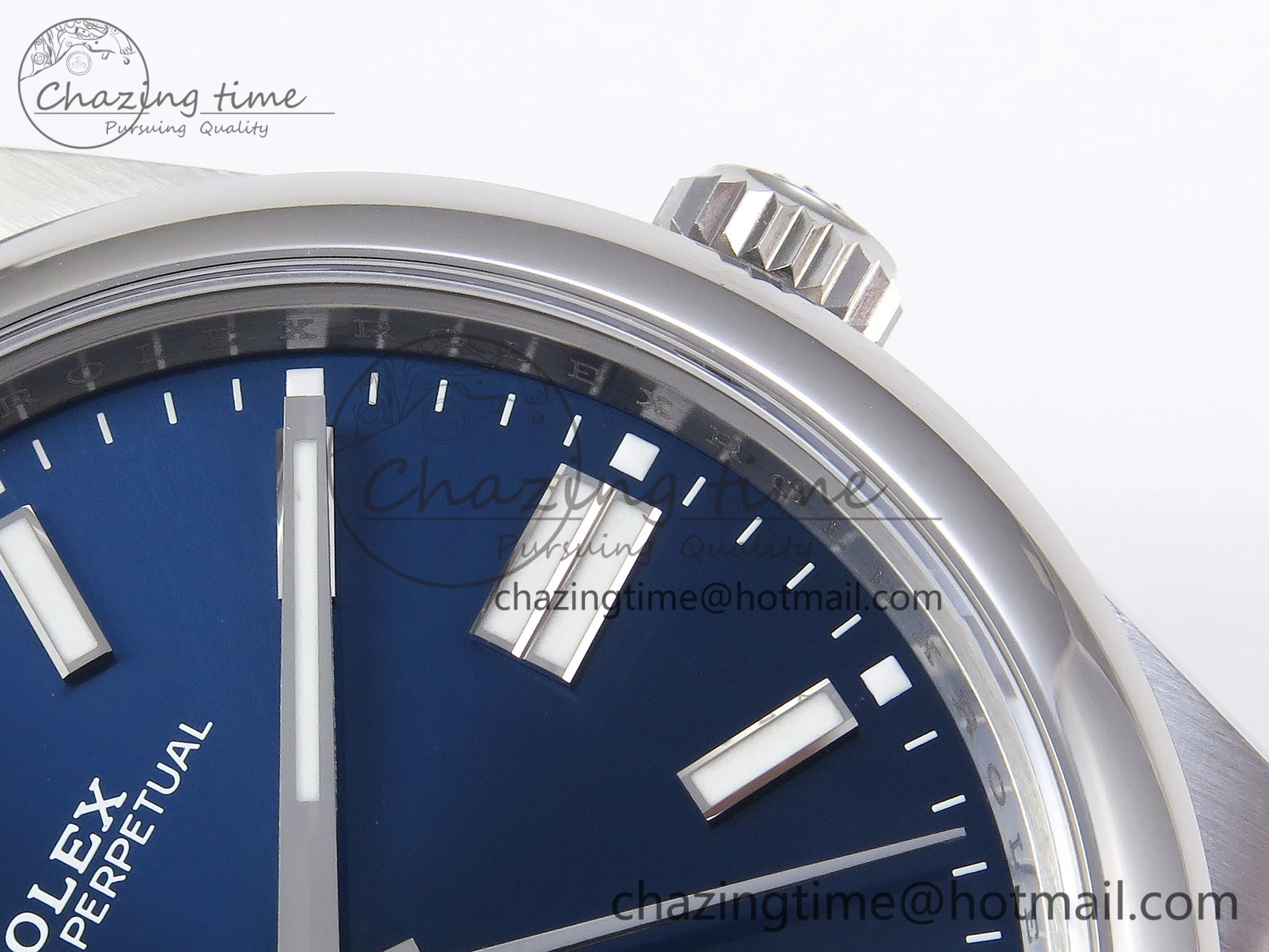 OYSTER PERPETUAL 124300 41MM VSF 1:1 BEST EDITION 904L STEEL BLUE DIAL VS Premium 1772