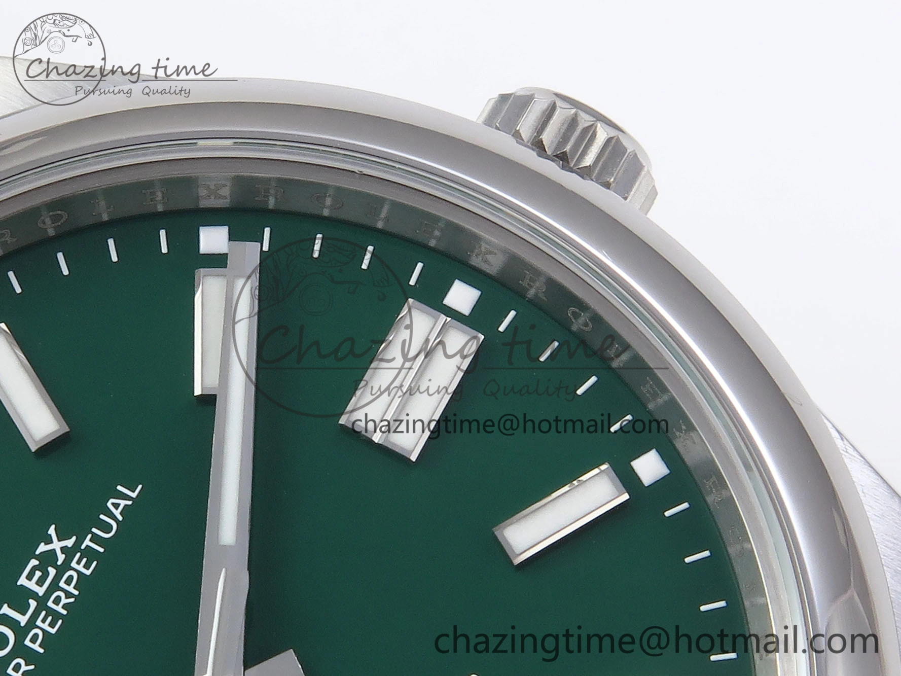 OYSTER PERPETUAL 124300 41MM VSF 1:1 BEST EDITION 904L STEEL GREEN DIAL VS Soft 1768