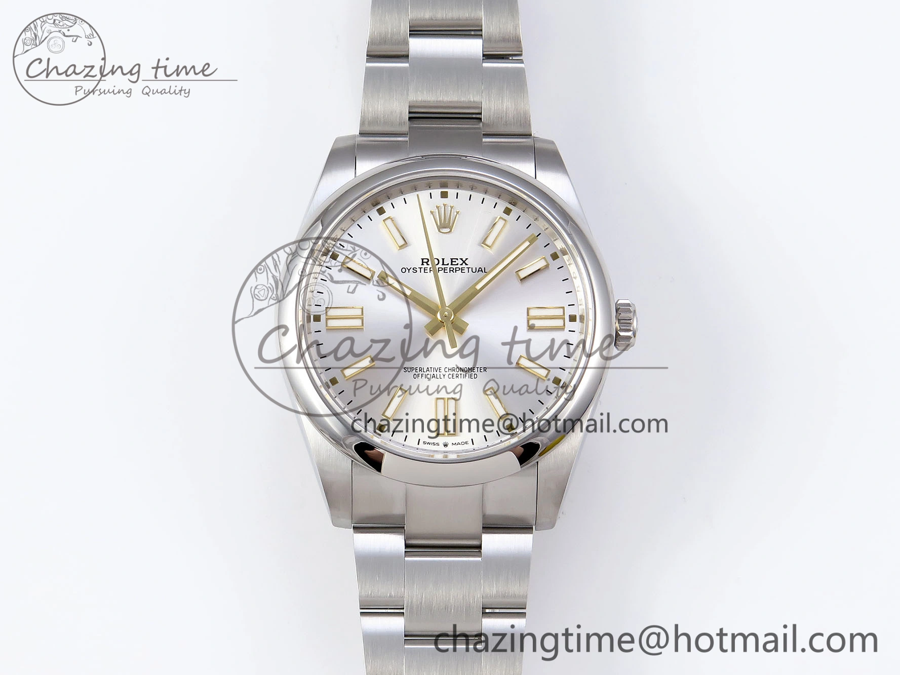 OYSTER PERPETUAL 124300 41MM VSF 1:1 BEST EDITION 904L STEEL SILVER DIAL VS Lightweight 1771
