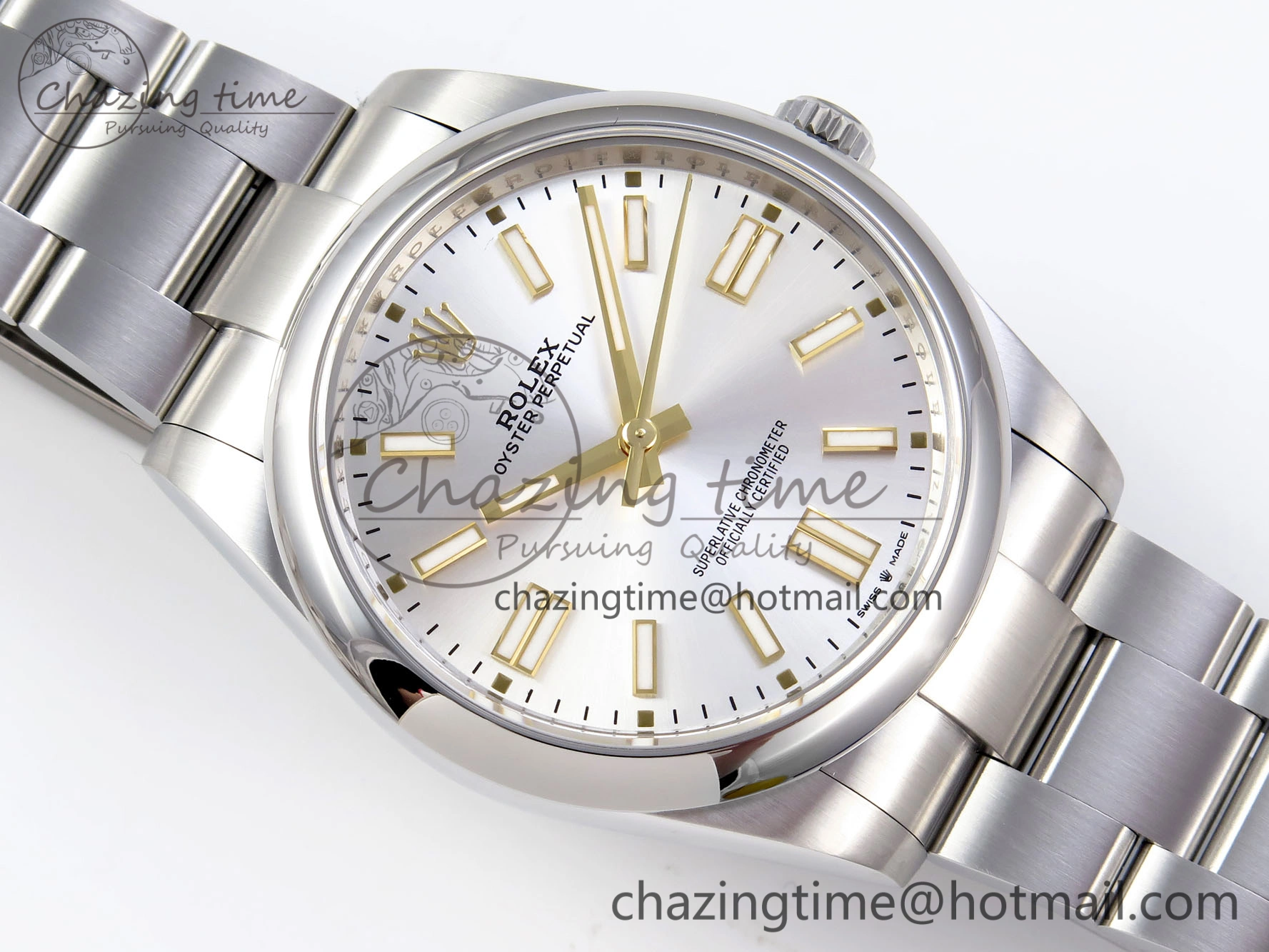 OYSTER PERPETUAL 124300 41MM VSF 1:1 BEST EDITION 904L STEEL SILVER DIAL VS Lightweight 1771
