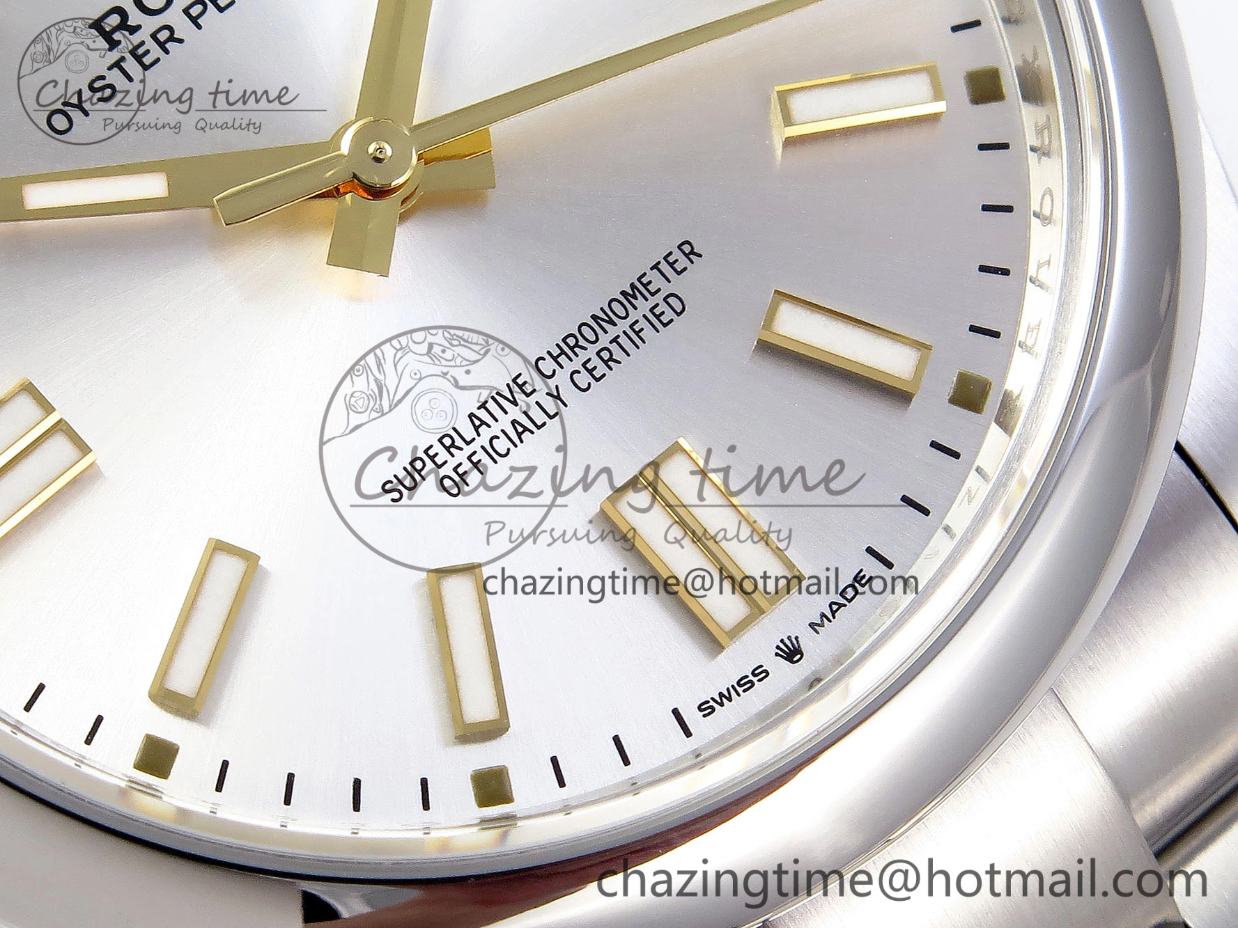 OYSTER PERPETUAL 124300 41MM VSF 1:1 BEST EDITION 904L STEEL SILVER DIAL VS Lightweight 1771