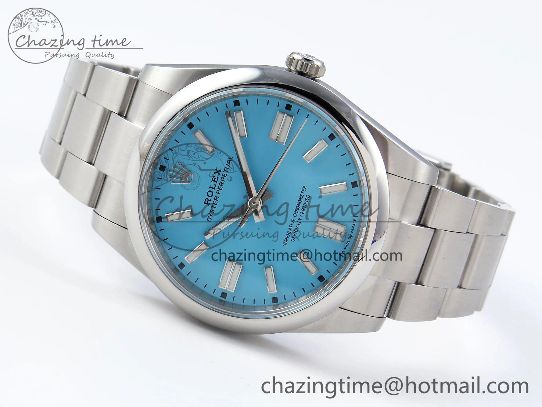 Unique OYSTER PERPETUAL 124300 41MM VSF 1:1 BEST EDITION 904L STEEL TIFFANY BLUE DIAL VS 1773
