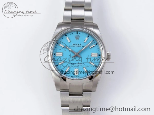 Unique OYSTER PERPETUAL 124300 41MM VSF 1:1 BEST EDITION 904L STEEL TIFFANY BLUE DIAL VS 1773