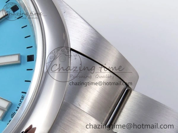 Unique OYSTER PERPETUAL 124300 41MM VSF 1:1 BEST EDITION 904L STEEL TIFFANY BLUE DIAL VS 1773