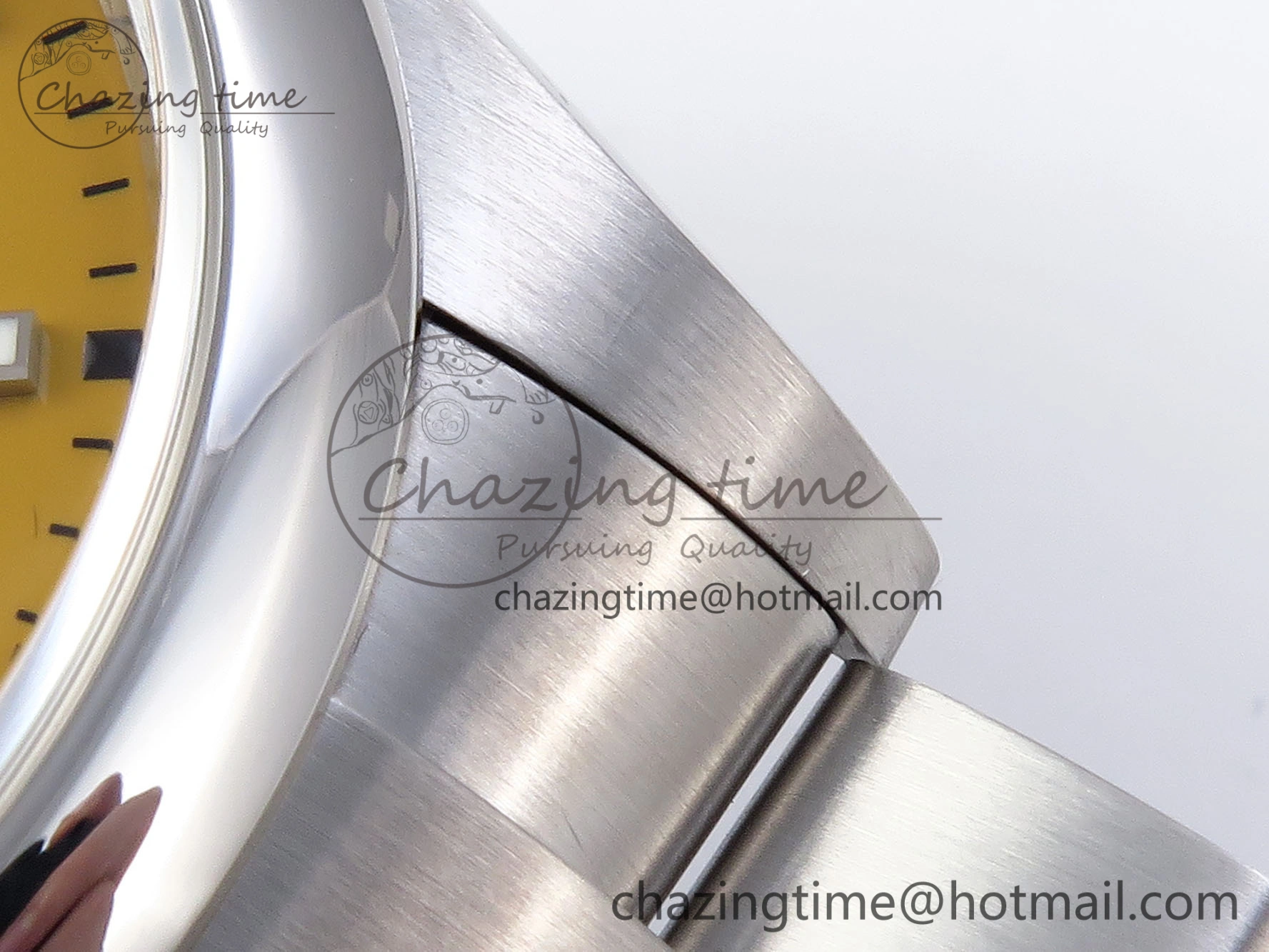 Neat OYSTER PERPETUAL 124300 41MM VSF 1:1 BEST EDITION 904L STEEL YELLOW DIAL VS 1769