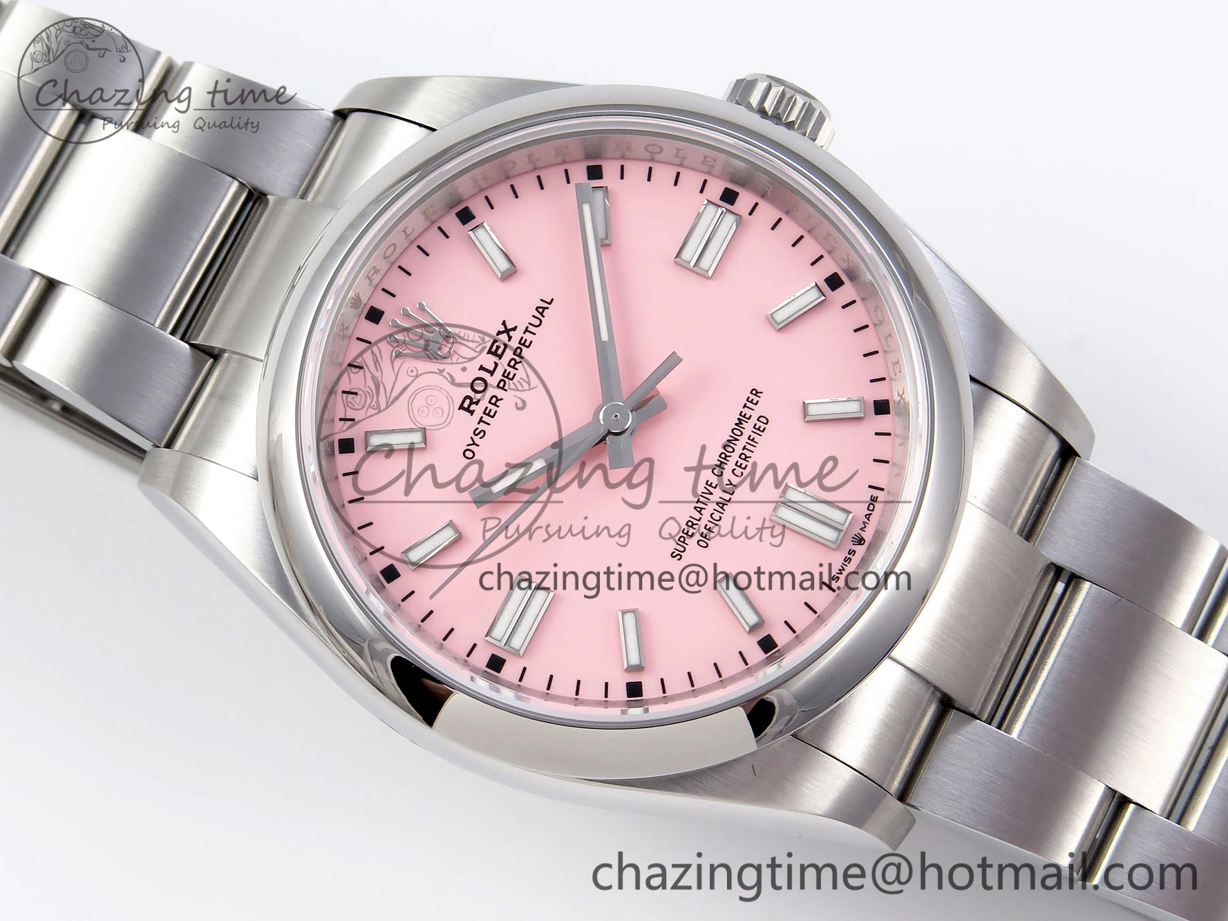 OYSTER PERPETUAL 126000 36MM VSF 1:1 BEST EDITION 904L STEEL PINK DIAL VS Efficient 1776